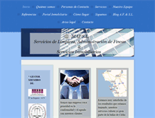 Tablet Screenshot of administraciondefincasmap.com